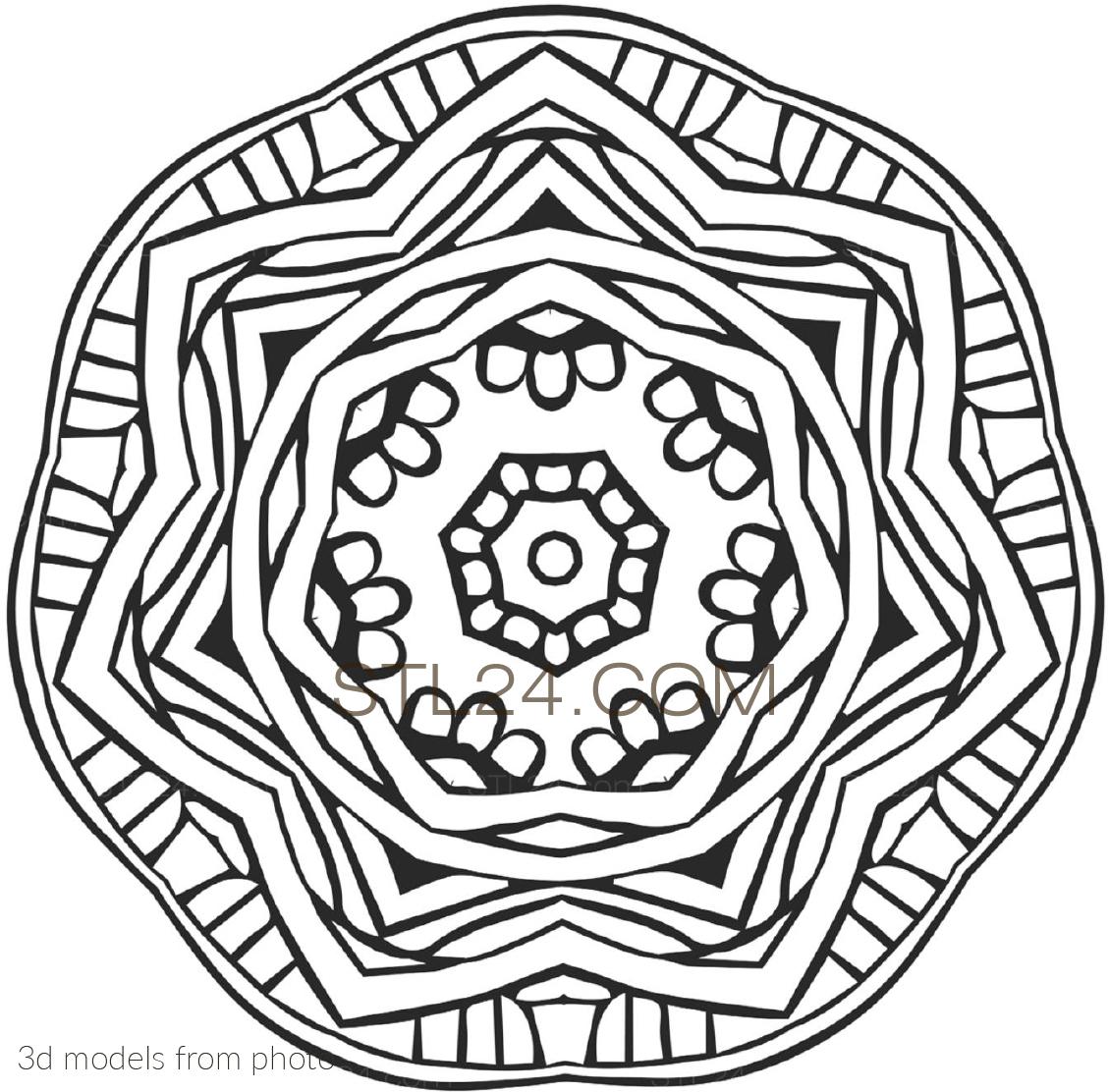 Розетки (ROSETTE_0202 -  | 3D model 3DSMAX / OBJ / STL) 3D модель для ЧПУ станка